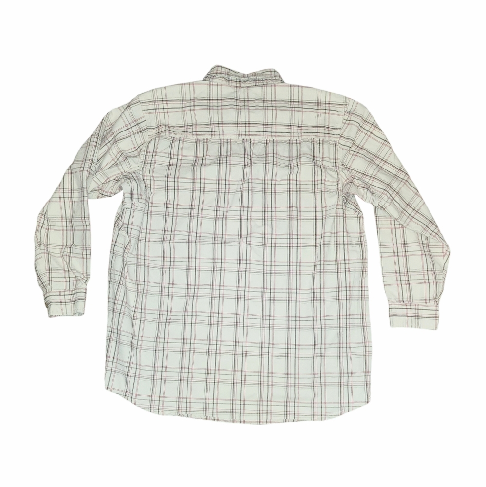 Mike Rowe Gear By Lee Beige Plaid 100% Cotton Long Sleeve Button Up Shirt Sz XL - Picture 6 of 9